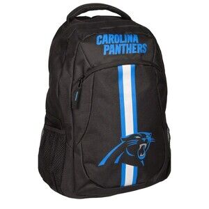 Officially Licensed FOCO NFL Carolina Panthers Large Padded Backpack 19"x5"x13"